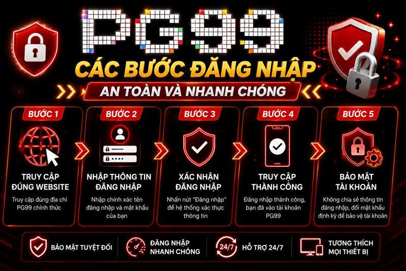 Đăng nhập PG99 nhanh chóng và an toàn cho người chơi mới